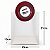 Sacola Transparente Fosca PVC com Alça Redonda de Couro Marsala - 23x27x13cm - 1 unidade - Rizzo - Imagem 4