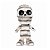 Enfeite Decorativo De Halloween Com Som, Luz e Movimento - Caveira Enfaixada Rudolf - 32cm - 1 unidade - Cromus - Rizzo - Imagem 3
