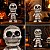 Enfeite Decorativo De Halloween Com Som, Luz e Movimento - Caveira Enfaixada Rudolf - 32cm - 1 unidade - Cromus - Rizzo - Imagem 4