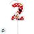 Vela Pick - Minnie Red Nº2 - 13cm - 1 unidade - Disney Original - Rizzo - Imagem 3