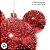 Bola de Natal - Mickey - Açucarada Vermelho - 8cm - Disney Original - 4 unidades - Cromus - Rizzo - Imagem 3