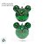 Bola de Natal - Mickey - Açucarada Verde - 10cm - Disney Original - 2 unidades - Cromus - Rizzo - Imagem 2