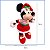 Pelúcia Minnie Mouse de Natal - Verde e Vermelha - 19cm - Disney Original - 1 unidade - Cromus - Rizzo - Imagem 3
