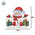 Guardanapo de Papel Natalino - Boneco de Neve - 33x33cm - 20 unidades - Rizzo - Imagem 3