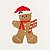 Guardanapo de Papel Natalino - Boneco GingerBread - 33x33cm - 20 unidades - Rizzo - Imagem 1