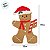 Guardanapo de Papel Natalino - Boneco GingerBread - 33x33cm - 20 unidades - Rizzo - Imagem 3