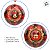 Bola de Natal - Mickey Mouse - Xadrez Vermelho - 8cm - Disney Original - 4 unidades - Cromus - Rizzo - Imagem 3