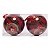 Bola de Natal - Mickey Mouse - Xadrez Vermelho - 12cm - Disney Original - 2 unidades - Cromus - Rizzo - Imagem 5
