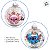 Bola de Natal - Stitch e Angel - Glitter - 10cm - Disney Original - 2 unidades - Cromus - Rizzo - Imagem 3