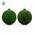 Bola de Natal - Losango Flocada - Verde e Ouro - 12cm  - 2 unidades - Cromus - Rizzo - Imagem 2