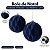 Bola de Natal - Ondulada e Flocada - Azul Marinho - 12cm - 2 unidades - Cromus - Rizzo - Imagem 4