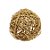 Bola Rattan Ouro 10cm - 01 unidade - Cromus Natal - Rizzo Embalagens - Imagem 1