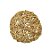 Bola Rattan Ouro 20cm - 01 unidade - Cromus Natal - Rizzo Embalagens - Imagem 1