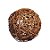 Bola de Galhos Secos Marrom 8cm - 01 unidade - Cromus Natal - Rizzo Embalagens - Imagem 1