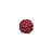 Bola Rattan Vermelho 6cm - 01 unidade - Cromus Natal - Imagem 1