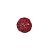 Bola Rattan Vermelho 7,5cm - 01 unidade - Cromus Natal - Rizzo Embalagens - Imagem 1