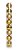 Bolas em Tubo Ouro 5cm - 08 unidades - Cromus Natal - Rizzo Embalagens - Imagem 1
