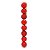 Bolas em Tubo Vermelho 6cm - 08 unidades - Cromus Natal - Rizzo Embalagens - Imagem 1