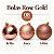 Bolas em Tubo Rose Gold 5cm - 08 unidades - Cromus Natal - Rizzo Embalagens - Imagem 2