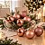 Bolas em Tubo Rose Gold 5cm - 08 unidades - Cromus Natal - Rizzo Embalagens - Imagem 5
