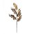 Galho Grande Folhas Arabesco Dourado 59cm - 01 unidade - Cromus Natal - Rizzo Embalagens - Imagem 1