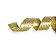 Fita Tecido Arabescos Glitter Ouro 3,8cm - 01 unidade 10m- Cromus Natal - Rizzo Embalagens - Imagem 1