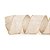 Fita Tecido Nude com Borda Dourada 6,3cm - 01 unidade 10m- Cromus Natal - Rizzo Embalagens - Imagem 1