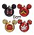 Kit Bolas Acessórios Mickey e Minnie Vermelho e Preto e Ouro  8cm - 04 unidades Natal Disney - Cromus - Rizzo Embalagens - Imagem 2