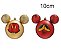 Kit Bolas Acessórios Mickey e Minnie Vermelho e Ouro  10cm - 02 unidades Natal Disney - Cromus - Rizzo - Imagem 2