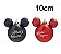 Kit Bolas Mickey e Minnie Mouse Preto e Vermelho 10cm - 02 unidades Natal Disney - Cromus - Rizzo Embalagens - Imagem 2