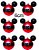 Kit Bolas Roupa Mickey  6cm - 06 unidades Natal Disney - Cromus - Rizzo Embalagens - Imagem 2