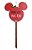 Pick Grande para Jardim para Decoração Mickey Pare Vermelho 90cm - 01 unidade Natal Disney - Cromus - Rizzo Embalagens - Imagem 1