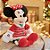 Minnie de Pelúcia com Vestido Listrado 30cm - 01 unidade Natal Disney - Cromus - Rizzo - Imagem 1