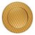 Sousplat Ouro Losangos 33cm - 01 unidade - Cromus Natal - Rizzo Embalagens - Imagem 1