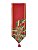 Caminho de Mesa Pinhas Vermelho 180cm - 01 unidade - Cromus Natal - Rizzo Embalagens - Imagem 1