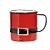 Caneca Noel de Natal - Vermelho/Preto - 15cm - 1 unidade - Cromus - Rizzo - Imagem 1