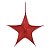 Estrela Aérea Decorativa Vermelho 60cm - 01 unidade - Cromus Natal - Rizzo Embalagens - Imagem 1