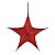 Estrela Aérea Decorativa Vermelho 90cm - 01 unidade - Cromus Natal - Rizzo Embalagens - Imagem 1
