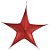Estrela Aérea Decorativa Vermelho 110cm - 01 unidade - Cromus Natal - Rizzo Embalagens - Imagem 1