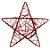 Estrela Rattan Vermelho 25cm - 01 unidade - Cromus Natal - Rizzo Embalagens - Imagem 1