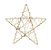 Estrela Rattan Nude 15cm - 01 unidade - Cromus Natal - Rizzo Embalagens - Imagem 1