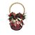 Guizo Vermelho com Folhas e Cerejas Vermelho 8cm - 01 unidade - Cromus Natal - Rizzo Embalagens - Imagem 1