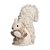 Esquilo de Pelúcia em Pé com Cachecol e Avelã Branco 30cm - 01 unidade - Cromus Natal - Rizzo Embalagens - Imagem 1