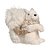 Esquilo Decorativo Branco com Cachecol - 1 unidade - Cromus - Rizzo - Imagem 1