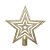 Enfeite de Árvore - " Estrela para Pendurar Dourada " - 1 Unidade - Cromus - Rizzo Embalagens - Imagem 1