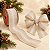 Fita Aramada Decorativa De Natal - Bege Com Renda - 6,3cmx9,14m - 1 unidade - Cromus - Rizzo - Imagem 1