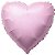 Balão Metalizado Coração Liso 20'' 50cm - Rosa Baby - Flexmetal - Rizzo Embalagens e FCoras - Imagem 1