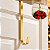 Suporte de Guirlanda Liso Dourado - 38cm - 1 unidade - Cromus - Rizzo - Imagem 1