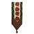 Caminho de Mesa Poinsettia Vermelho 180cm - 01 unidade - Cromus Natal - Rizzo Embalagens - Imagem 1