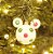 Bola Mickey Listras Poá Branco Verde e Vermelho 8cm - 02 unidades - Natal Disney - Cromus - Rizzo Embalagens - Imagem 4